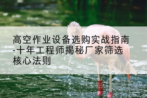中沙群岛剪叉式升降机厂家-高空作业设备选购实战指南-十年工程师揭秘厂家筛选核心法则