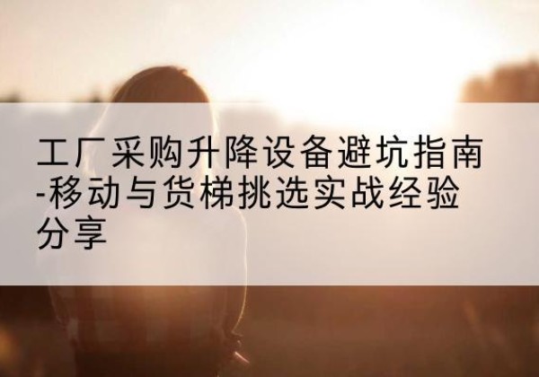 中沙群岛移动式升降机怎么选-工厂采购升降设备避坑指南-移动与货梯挑选实战经验分享